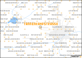 map of Tannenkampstraße