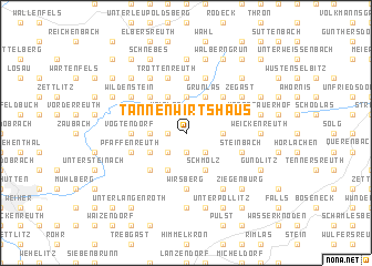 map of Tannenwirtshaus