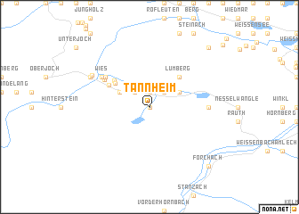 map of Tannheim