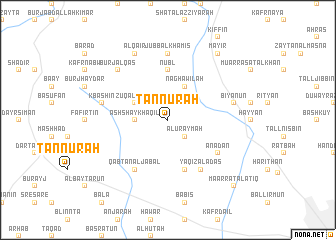 map of Tannūrah