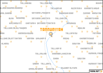 map of Tannūrīyah