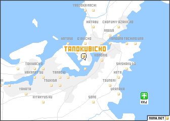 map of Tanokubichō