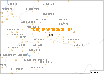 map of Tanque de Guadalupe
