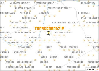 map of Tańsk Pobodzie