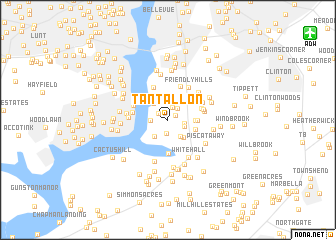 map of Tantallon