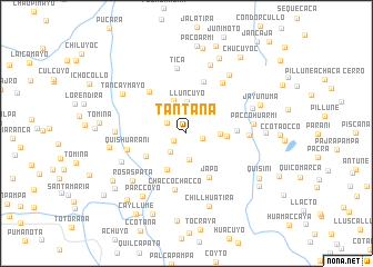 map of Tantaña