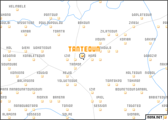 map of Tantéoun