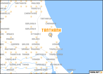 map of Tân Thành