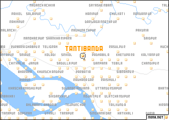 map of Tāntibanda