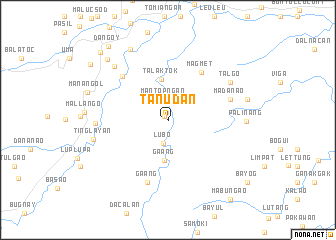 map of Tanudan