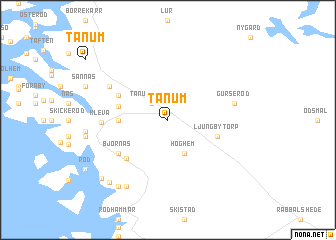 map of Tanum