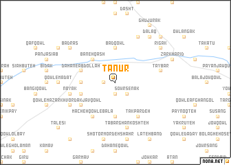 map of Tanūr