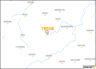 map of Tanxia