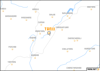 map of Tanxi