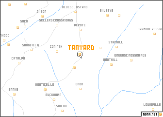 map of Tanyard