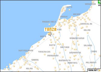 map of Tanza