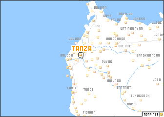 map of Tanza