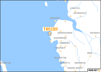 map of Tanzon
