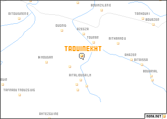 map of Taouinekht