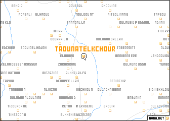 map of Taounat el Kchour