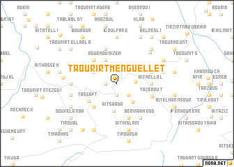 map of Taourirt Menguellet