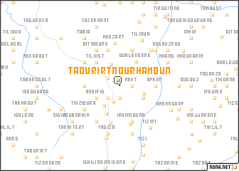 map of Taourirt nʼOurhamoun