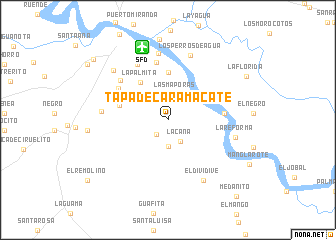 map of Tapa de Caramacate