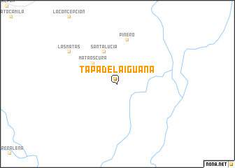 map of Tapa de La Iguana