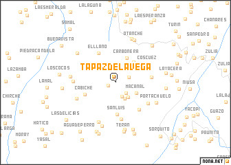 map of Tapaz de La Vega