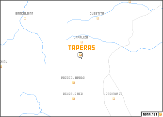 map of Taperas