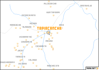 map of Tapiacancha