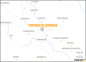 map of Tapias Coloradas