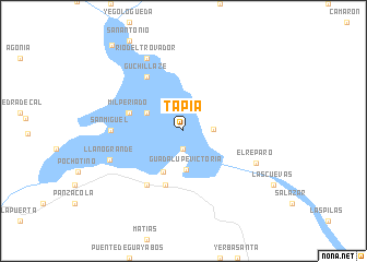 map of Tapia