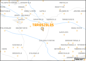 map of Tápiószőlős