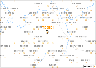 map of Tapiri