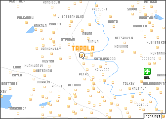 map of Tapola