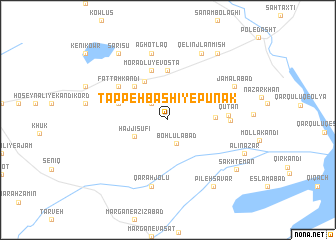 map of Tappeh Bāshī-ye Pūnāk