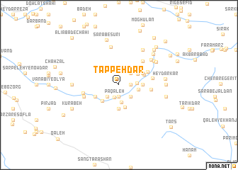 map of Tappeh Dār