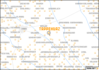 map of Tappeh Daz