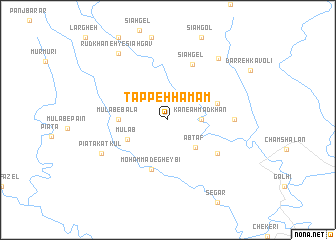 map of Tappeh Ḩamām