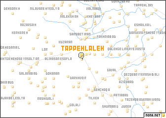 map of Tappeh Laleh