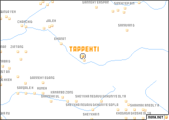 map of Tappeh Tī