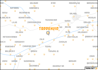 map of Tappeh Vīr