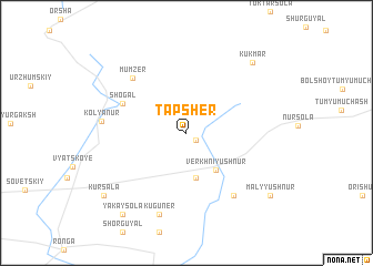 map of Tapsher