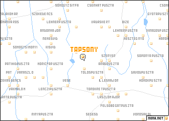 map of Tapsony