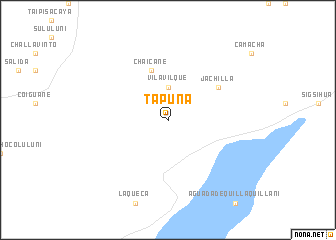 map of Tapuna