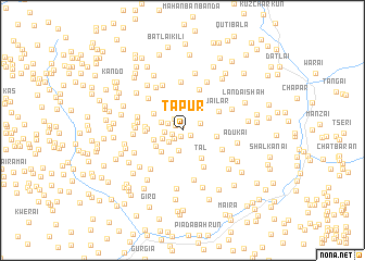 map of Tāpūr