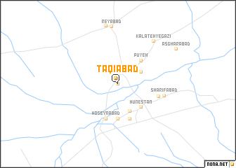 map of Taqīābād