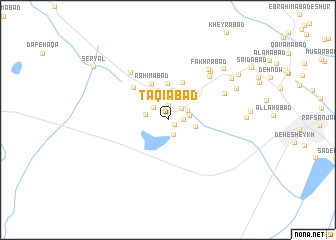 map of Taqīābād