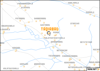 map of Taqīābād